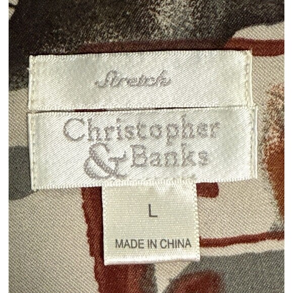 Women’s Boho Artsy Painterly Abstract Shirt Jacket Lagenlook Cottagecore Sz Lg - Picture 5 of 8